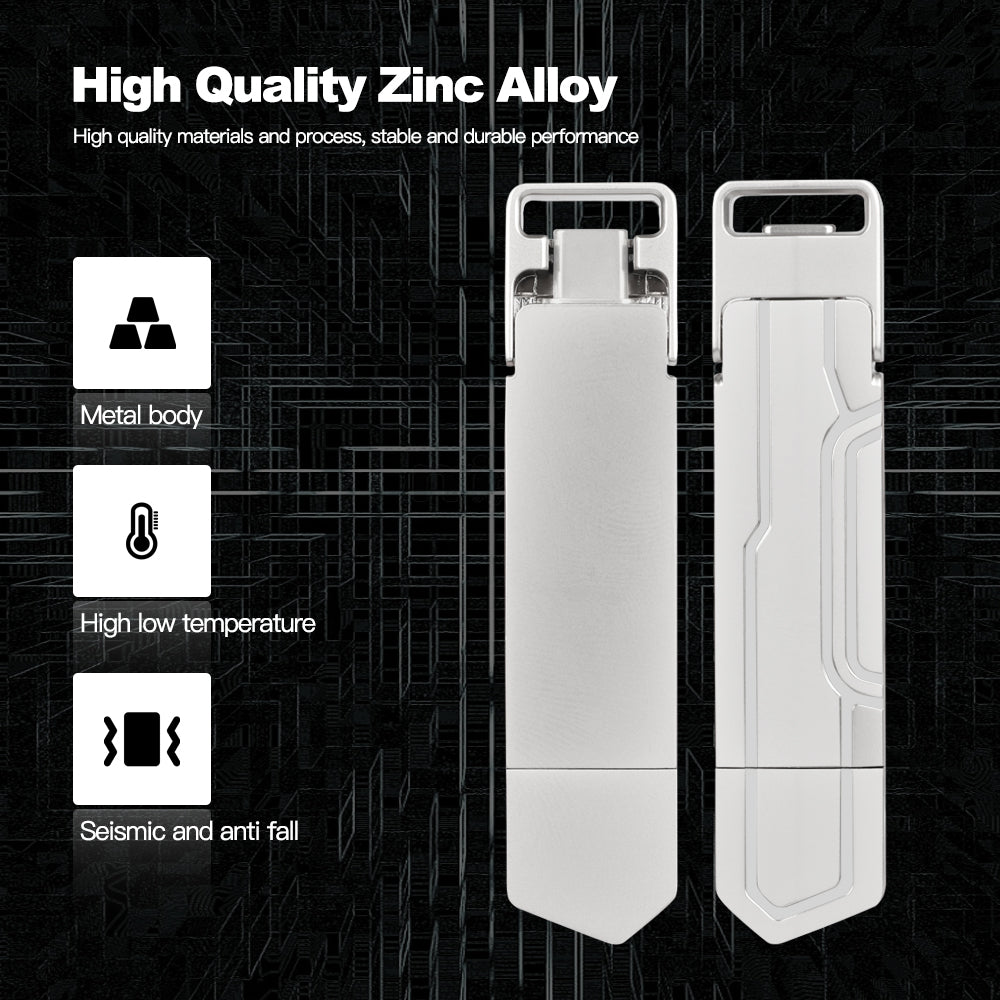 2 em 1 Silver Walram Portátil Externo USSD
