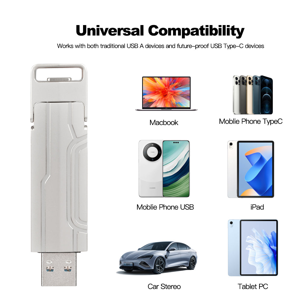 2 em 1 Silver Walram Portátil Externo USSD